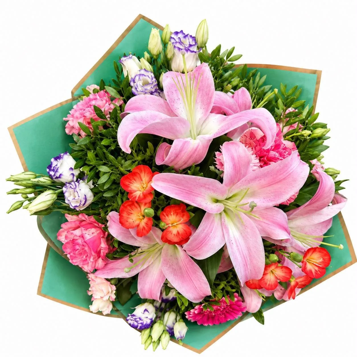 Pinke Lilienstrauß