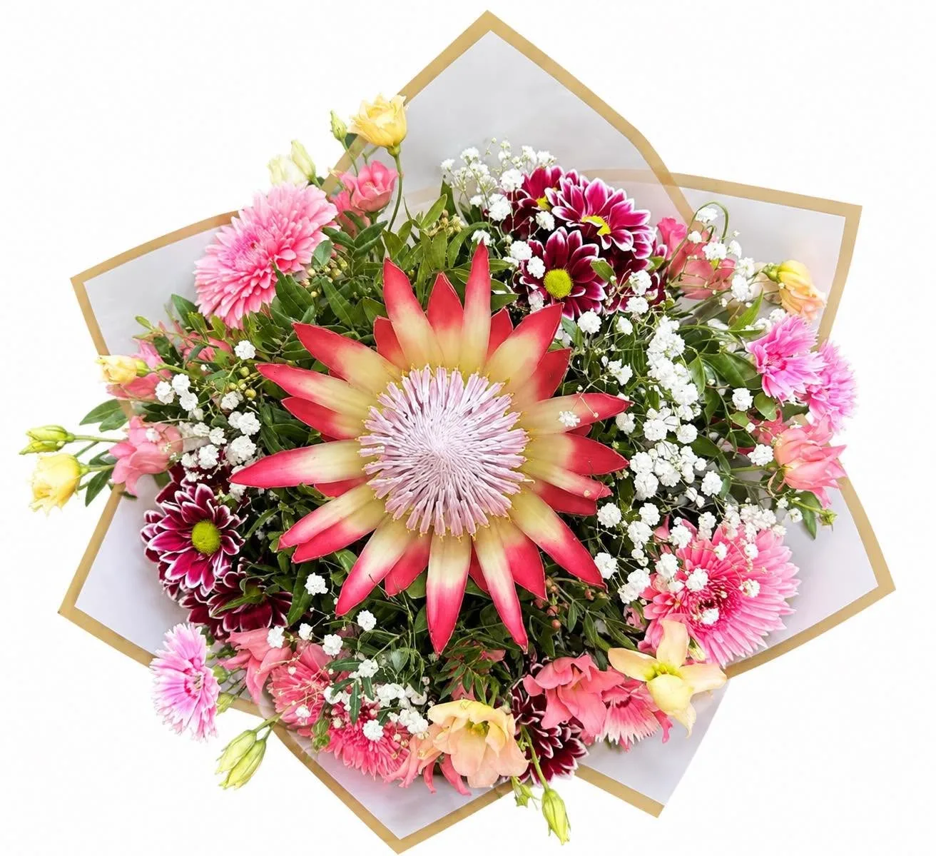 Exotischer Strauß mit Protea